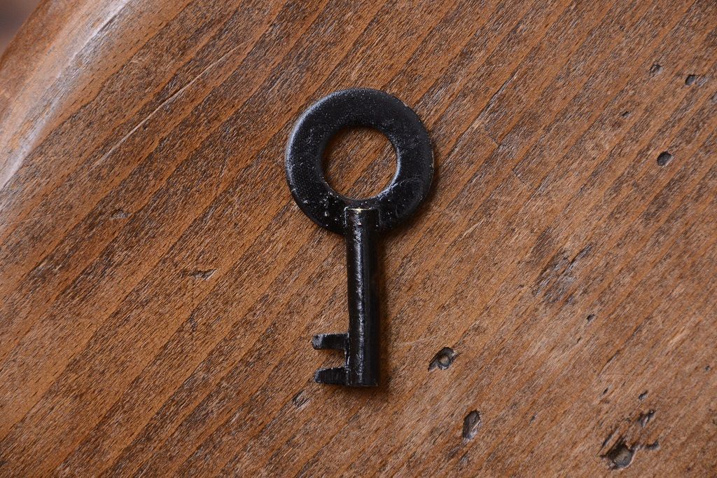 アンティーク家具　古民具・骨董　明治　前面欅材の古い米沢帳場小箪笥