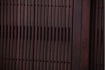 古民具・骨董　裏障子付き!上質なアンティーク格子戸3枚セット