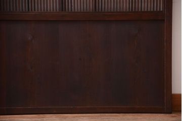 古民具・骨董　裏障子付き!上質なアンティーク格子戸3枚セット