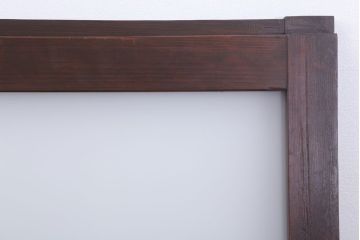 和製アンティーク　すり・ダイヤガラス入り!古い木のモダンなガラス引き戸