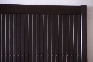 古民具・骨董　明治〜大正　古い木の高級平格子戸2枚セット