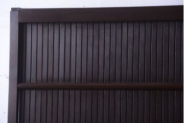 古民具・骨董　明治〜大正　古い木の高級平格子戸2枚セット