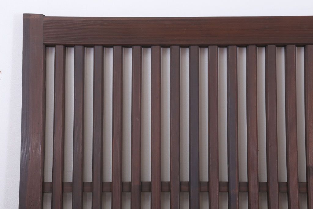 和製アンティーク　大正〜昭和　荒格子戸2枚セット