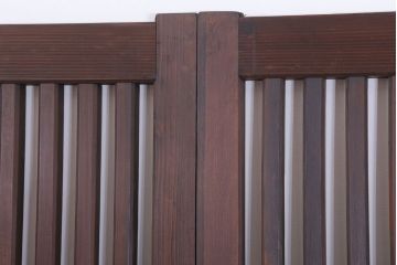 和製アンティーク　大正〜昭和　荒格子戸2枚セット