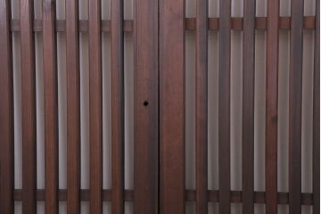 和製アンティーク　大正〜昭和　荒格子戸2枚セット