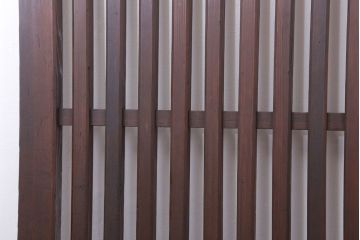 和製アンティーク　大正〜昭和　荒格子戸2枚セット