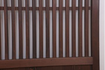 和製アンティーク　大正〜昭和　荒格子戸2枚セット