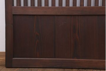 和製アンティーク　大正〜昭和　荒格子戸2枚セット