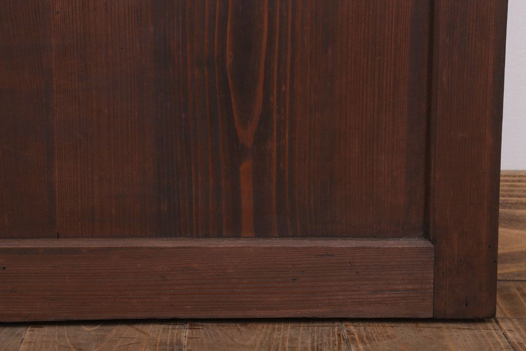 和製アンティーク　大正〜昭和　荒格子戸2枚セット