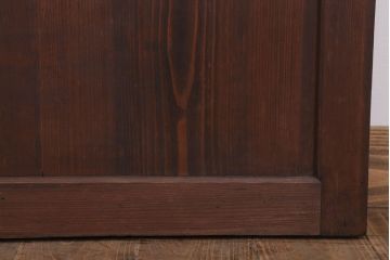 和製アンティーク　大正〜昭和　荒格子戸2枚セット