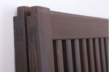 和製アンティーク　大正〜昭和　荒格子戸2枚セット