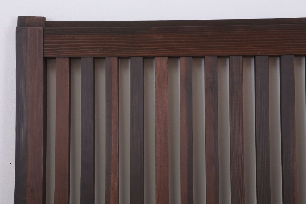 和製アンティーク　大正〜昭和　荒格子戸2枚セット