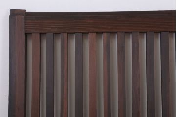 和製アンティーク　大正〜昭和　荒格子戸2枚セット