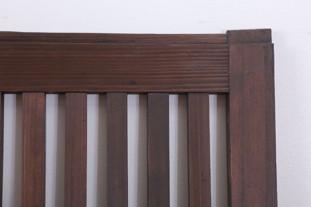 和製アンティーク　大正〜昭和　荒格子戸2枚セット