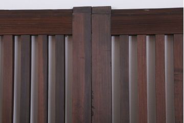 和製アンティーク　大正〜昭和　荒格子戸2枚セット