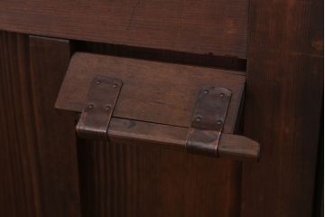 和製アンティーク　大正〜昭和　荒格子戸2枚セット