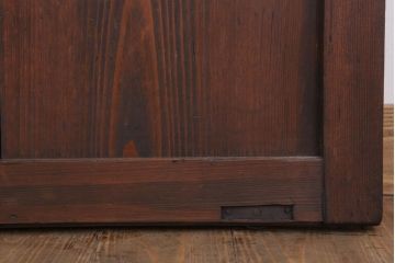 和製アンティーク　大正〜昭和　荒格子戸2枚セット