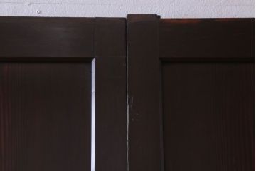 古民具・骨董　檜材のアンティーク高級板戸4枚セット