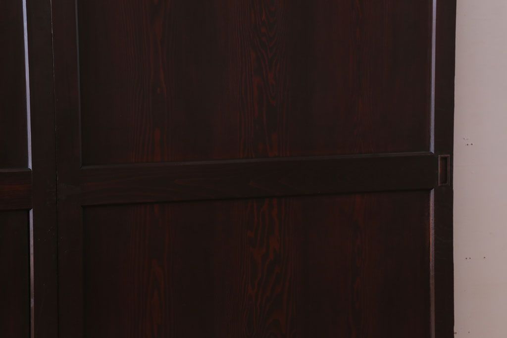 古民具・骨董　檜材のアンティーク高級板戸4枚セット