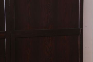 古民具・骨董　檜材のアンティーク高級板戸4枚セット