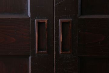 古民具・骨董　檜材のアンティーク高級板戸4枚セット