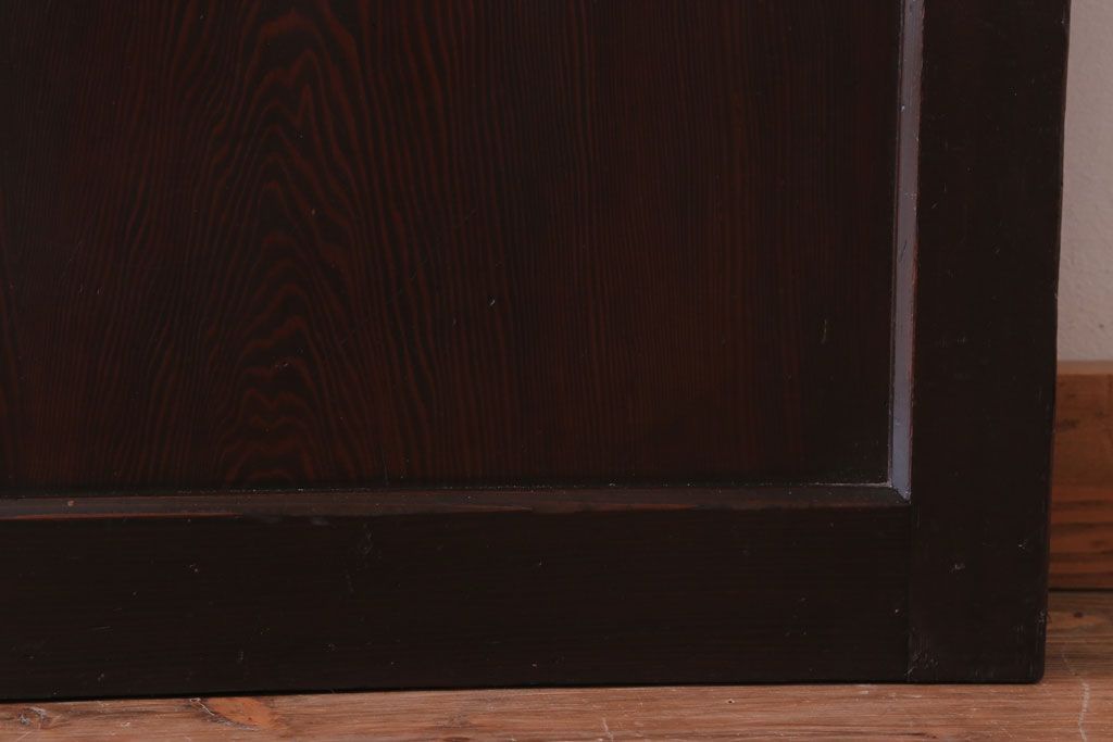 古民具・骨董　檜材のアンティーク高級板戸4枚セット