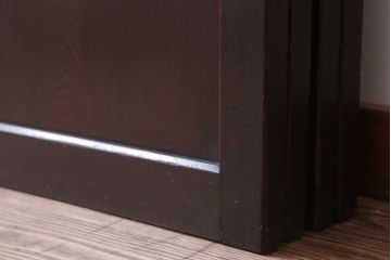 古民具・骨董　檜材のアンティーク高級板戸4枚セット