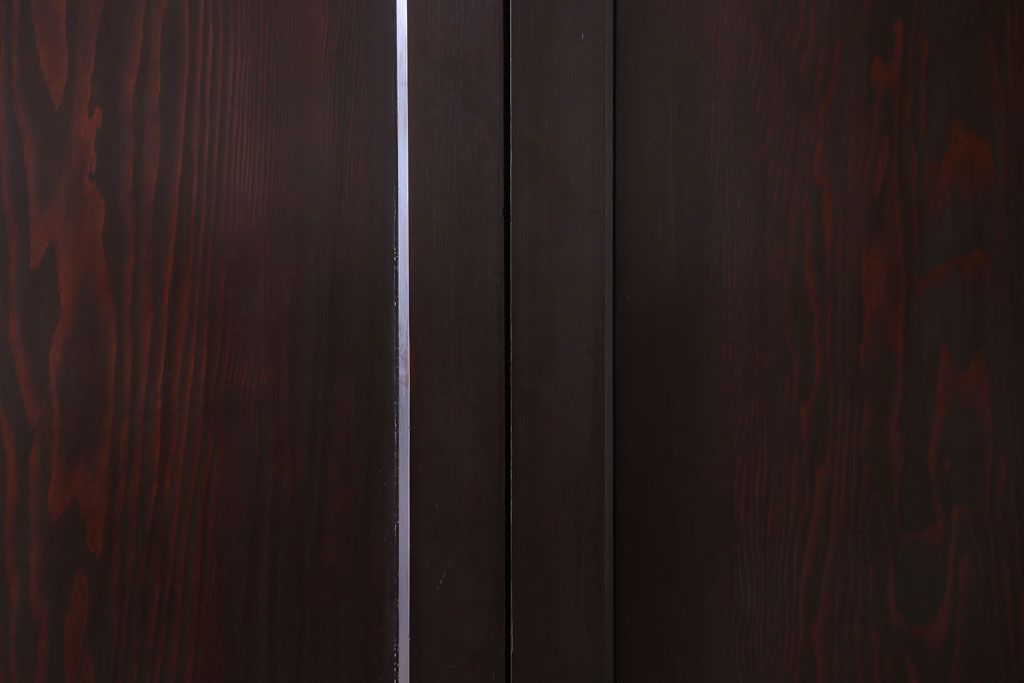 古民具・骨董　檜材のアンティーク高級板戸4枚セット