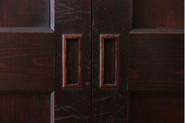 古民具・骨董　檜材のアンティーク高級板戸4枚セット