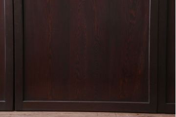 古民具・骨董　檜材のアンティーク高級板戸4枚セット