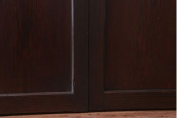 古民具・骨董　檜材のアンティーク高級板戸4枚セット
