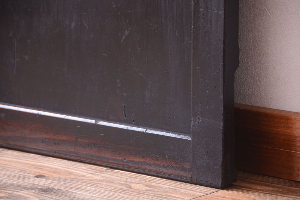 【I様ご成約済み・ご決済用】和製アンティーク　明治期　古い木味の帯戸(2)