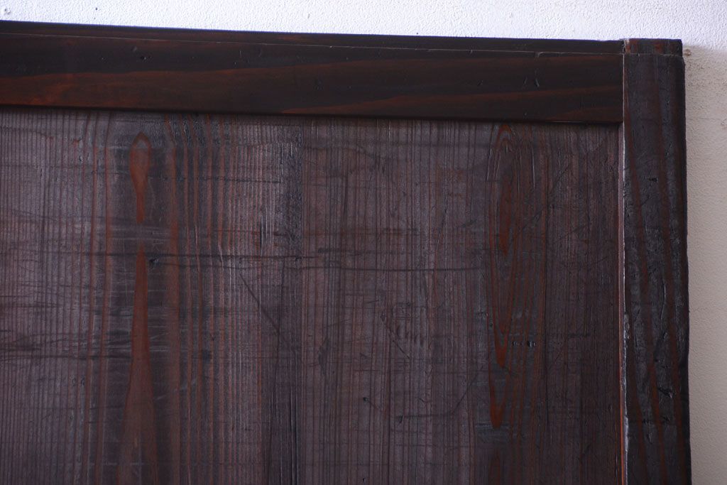 【I様ご成約済み・ご決済用】和製アンティーク　明治期　古い木味の帯戸(2)