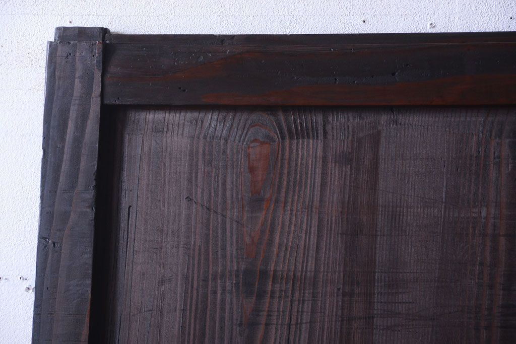 【I様ご成約済み・ご決済用】和製アンティーク　明治期　古い木味の帯戸(2)