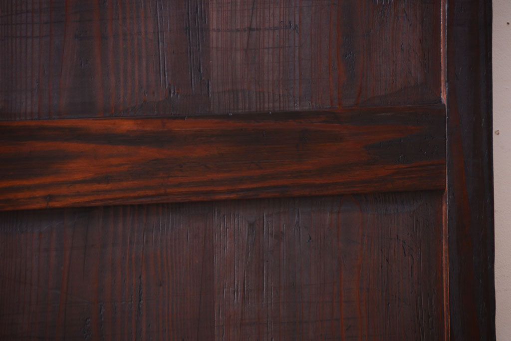 【I様ご成約済み・ご決済用】和製アンティーク　明治期　古い木味の帯戸(2)