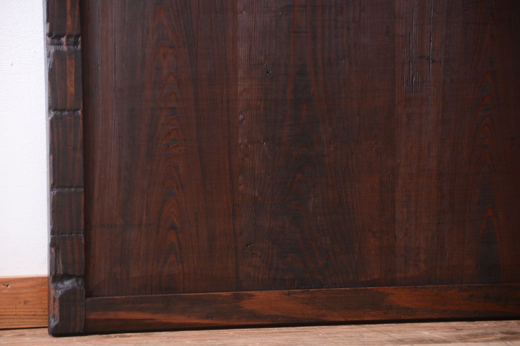 【I様ご成約済み・ご決済用】和製アンティーク　明治期　古い木味の帯戸(2)