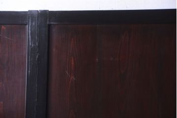 古民具・骨董　明治〜大正　古い木製の板戸帯戸4枚セット