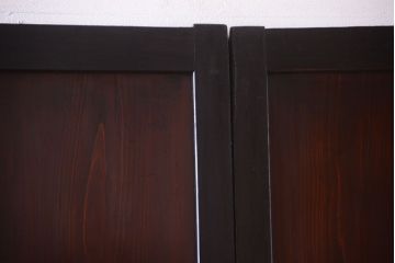 古民具・骨董　明治〜大正　古い木製の板戸帯戸4枚セット