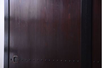 古民具・骨董　明治〜大正　古い木製の板戸帯戸4枚セット