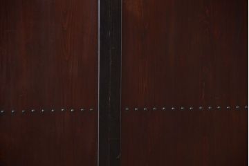 古民具・骨董　明治〜大正　古い木製の板戸帯戸4枚セット