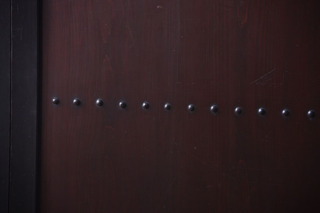 古民具・骨董　明治〜大正　古い木製の板戸帯戸4枚セット