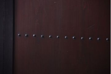 古民具・骨董　明治〜大正　古い木製の板戸帯戸4枚セット