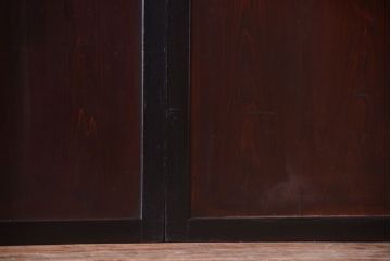 古民具・骨董　明治〜大正　古い木製の板戸帯戸4枚セット