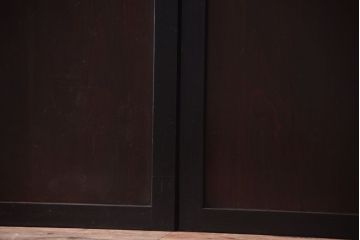 古民具・骨董　明治〜大正　古い木製の板戸帯戸4枚セット