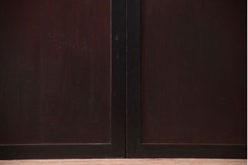 古民具・骨董　明治〜大正　古い木製の板戸帯戸4枚セット