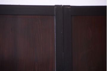 古民具・骨董　明治〜大正　古い木製の板戸帯戸4枚セット