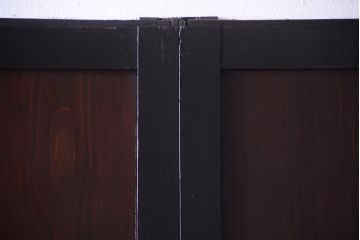 古民具・骨董　明治〜大正　古い木製の板戸帯戸4枚セット