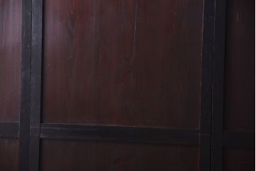 古民具・骨董　明治〜大正　古い木製の板戸帯戸4枚セット