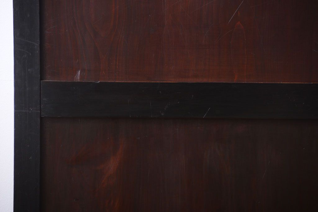 古民具・骨董　明治〜大正　古い木製の板戸帯戸4枚セット