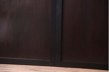 古民具・骨董　明治〜大正　古い木製の板戸帯戸4枚セット